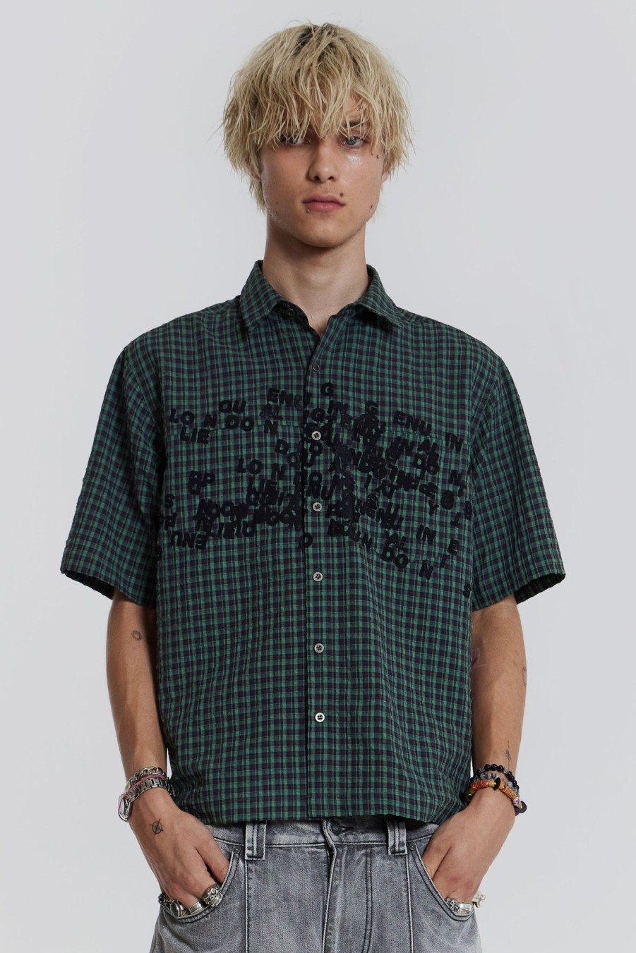 Men Jaded London Shirts | Typo Shirt