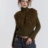 Women Jaded London | Alder Loop Knit Zip Up Jacket