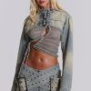 Women Jaded London | Denim Assassin Ultra Cropped Jacket