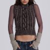 Women Jaded London Knitwear | Nixa Sleeveless Knit Top